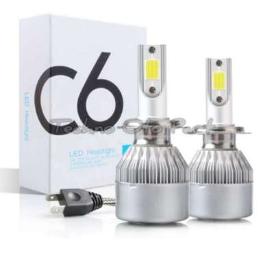 Lampu Led Mobil Foglamp Headlamp C6 H11,H7,HB3,HB4 1set 2pcs