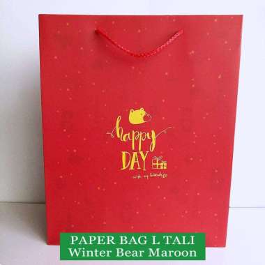 Paper Bag Tali Motif - Tas Kertas Kado - Tas Ultah- L Fancy