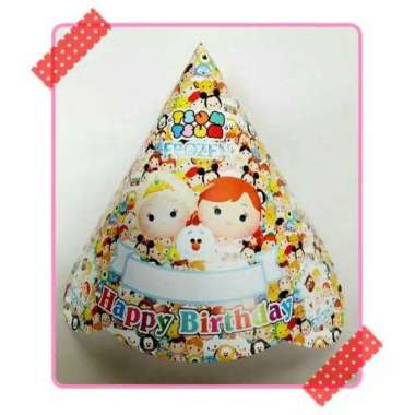 topi ulang tahun karakter tsumtsum topi kerucut ulang tahun tsum tsum tsumtsum