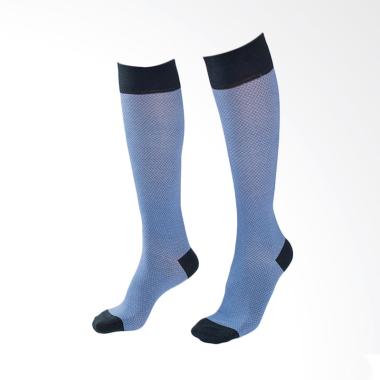 Doormind Knee High Socks Zig Zag Elektra Kaos Kaki Unisex - Blue Black