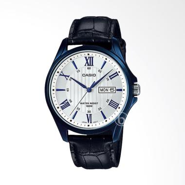 CASIO Enticer Roman Analog Jam Tang ... e White MTP-1384BUL-7AVDF