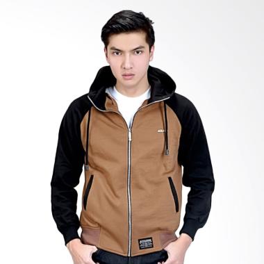 Azzura Jaket Kasual Pria - Coklat 508-08