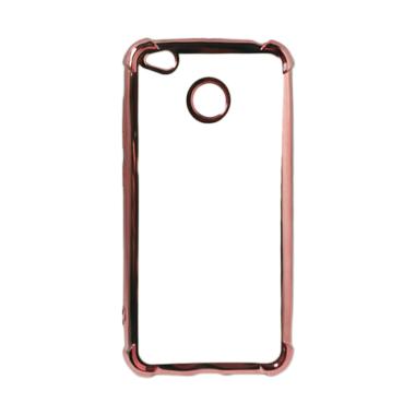 Case88 Anti Crack List Chrome Casing for Xiaomi Redmi 4X - Rose Gold