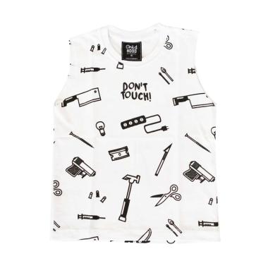 Childhood Apparel Don���T Touch Mus ... an Anak Laki-Laki - White