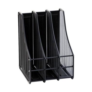SOHO Magazine Tray 3 Tier Lengkung Box File - Black