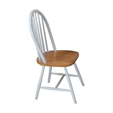 Livien Maple Story Winger Chair Kursi - White Brown