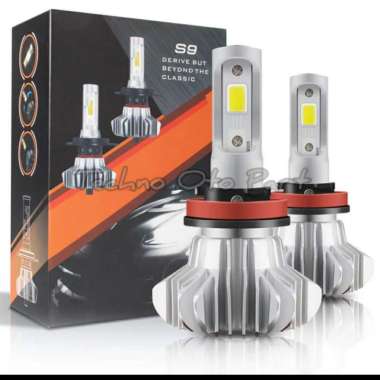 Lampu Led Mobil Foglamp Headlamp S9 H11,H7,HB3,HB4 40W - 8000Lm 1set 2pcs H7