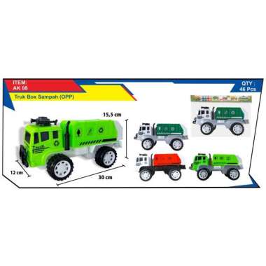 Truk Box Sampah OPP / Mainan Truk Konstruksi / AK08