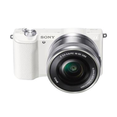 Sony a5100 16-50mm Mirrorless Digit ... -Inch Flip Up LCD - White