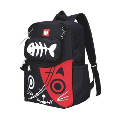 Catenzo Junior Laptop Kucing Bone Tas Ransel Anak - Hitam