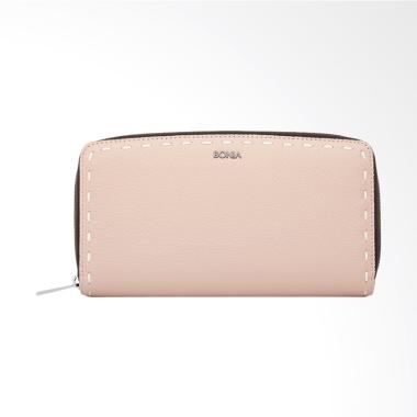 Bonia Blush Bianca Zipper Wallet - Pink