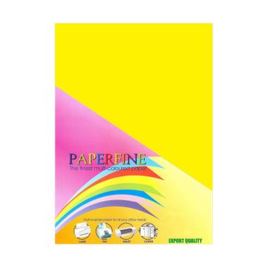 Paperfine Kertas HVS - Plano Lemon [61 x 86 cm/100 lembar] Lemon