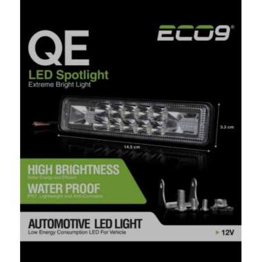 LAMPU TEMBAK LED 9NINE ECO 9 SOROT BAR OFFROAD BLITZ 10 MATA STROBO