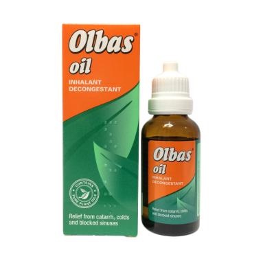 Olbas Oil Inhalant Decongestant Minyak Aromaterapi Herbal [28 mL]