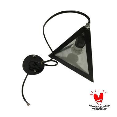 ATN LG 028 Segitiga Lampu Gantung Hias - Hitam