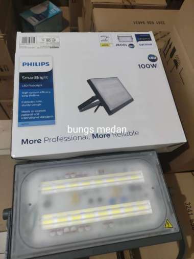 LAMPU LED PHILIPS Sorot BVP174 100W 100Watt 100 Watt IP65 PUTIH 5700K