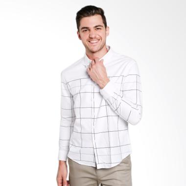 Papercut Men Cliff Formal Shirt Kemeja Pria - White [7703-1]