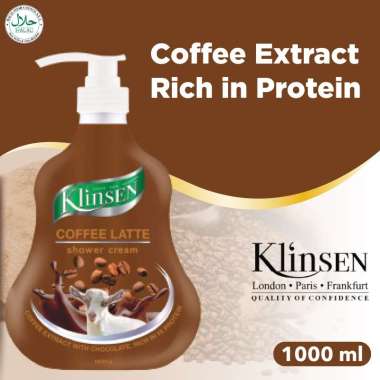 Sabun Mandi Cair Klinsen Shower Cream Coffee Latte 1000 ml