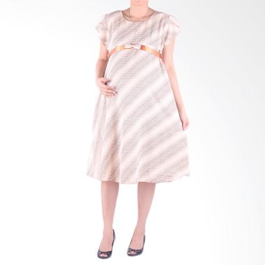 Hmill D1343 Dress Baju Hamil - Coklat