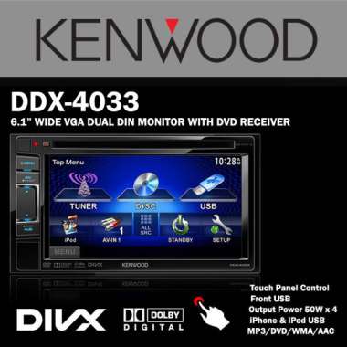 DOUBLE DIN KENWOOD DDX 4033