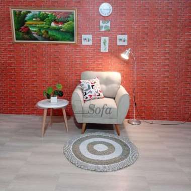 Sofa 1 Seater Retro Leaf - 2 Multicolor