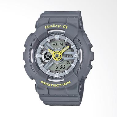 Casio Baby-G BA-110PP-8ADR Resin Band Jam Tangan Wanita - Grey
