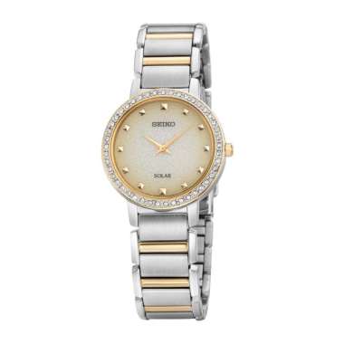 Seiko Ladies SUP-448P1 Solar Swarovski MOP Glitter Dial Original Jam Tangan Wanita