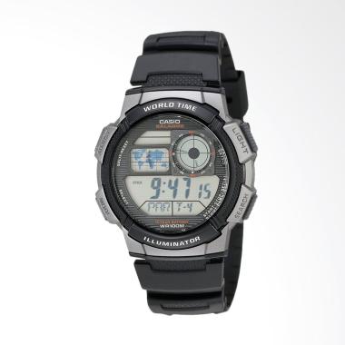 Casio Men's Resin Digital Sport Wat ... Grey Black AE1000W-1BVCF