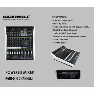 Power Mixer Hardwell PMR 6 / PMR6 Original ( 6 Channel )