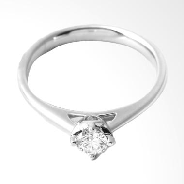 Lino P1708140052 Cincin Berlian Emas Putih 18K VVS