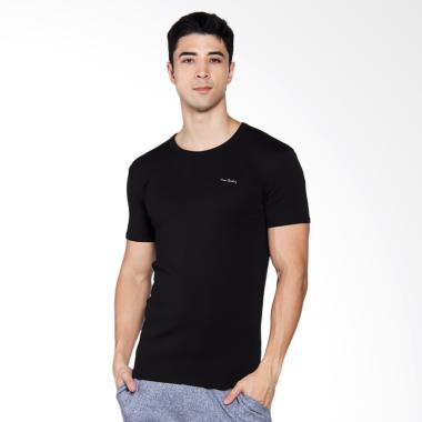 Pierre Cardin Underwear Round Neck Pakaian Dalam Pria - Black [PC5122]