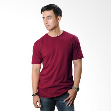 Neils Kaos Polos Bandung Pria - Merah Maroon