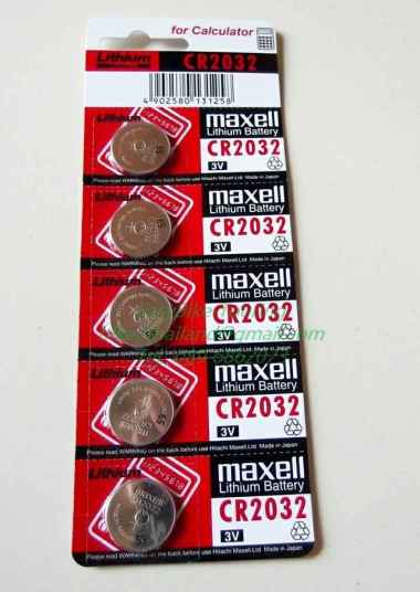 Maxell CR2032 Baterai 01 Silver
