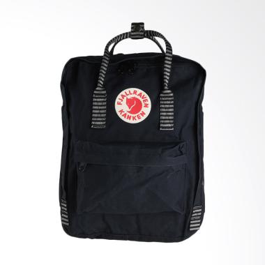 Fjallraven Kanken 23510 Tas Ransel Wanita - Black Striped