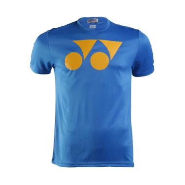 YONEX Round Neck T-Shirt Badminton Pria - Blue [RM-S092-785-178RN-16-S]