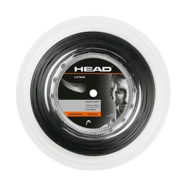 Head LYNX Reel Senar Raket Tenis - Black Metalic [17 g]