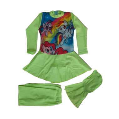 Rainy Collections BRAM-K051TK Karakter Little Pony Baju Renang Anak Muslim - Hijau