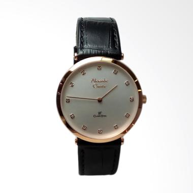 Alexandre Christie Jam Tangan Pria ... nless Steel Leather Black