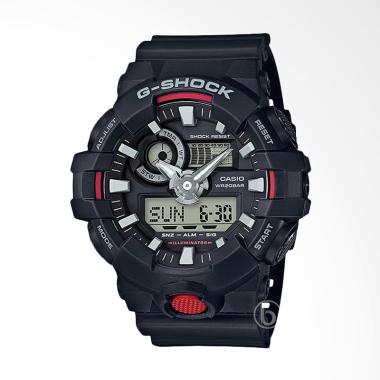 CASIO G-Shock New Edition Jam Tangan Pria - Black [GA-700-1A] Black