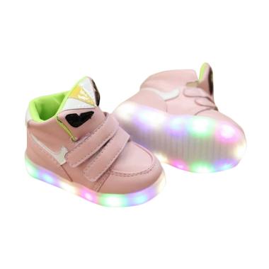 VERINA BABY Monster Eye Character LED Sepatu Anak - Pink