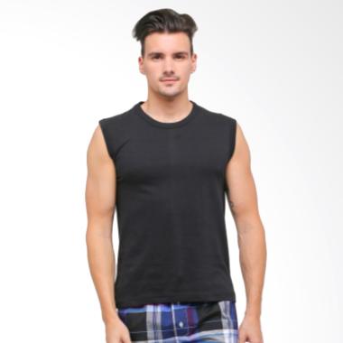 GT Man Sleeveless T-shirt Pakaian Dalam - Black [GTLX]