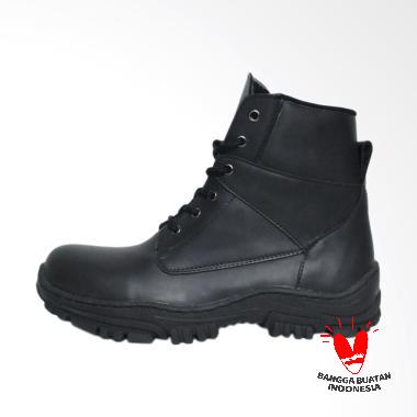 Fellas Shoes Military Boots Comando ... tetic Sepatu Pria - Black