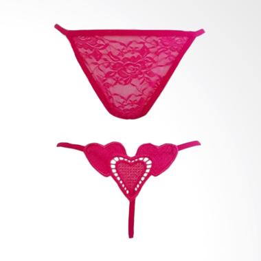 LingerieOnYou BW3213DP Korean Heart ... elana Dalam Wanita - Pink