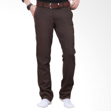 Elevant Chinos Premium Quality celana Panjang Pria - Brown