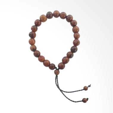 Kayu Kokka Bulat Gelang Wanita - Coklat