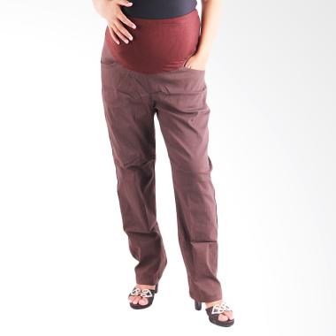 HMILL C428 Celana Kerja Hamil - Coklat