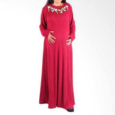 HMILL D1268 Gamis Ibu Hamil dan Menyusui - Merah