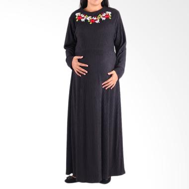 HMILL D1268 Gamis Ibu Hamil dan Menyusui - Hitam