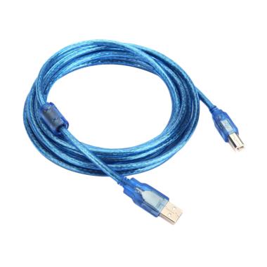 NYK Transparan Kabel Printer - Biru [3 m]