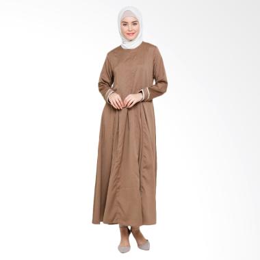 Allev Himaya Abaya Gamis Muslim - Coklat